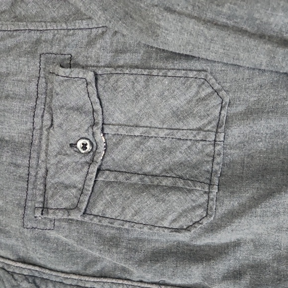 BUFFALO David Bitton Blue Long Sleeve Button Down Size XL Thick/ Warm - Picture 2 of 5